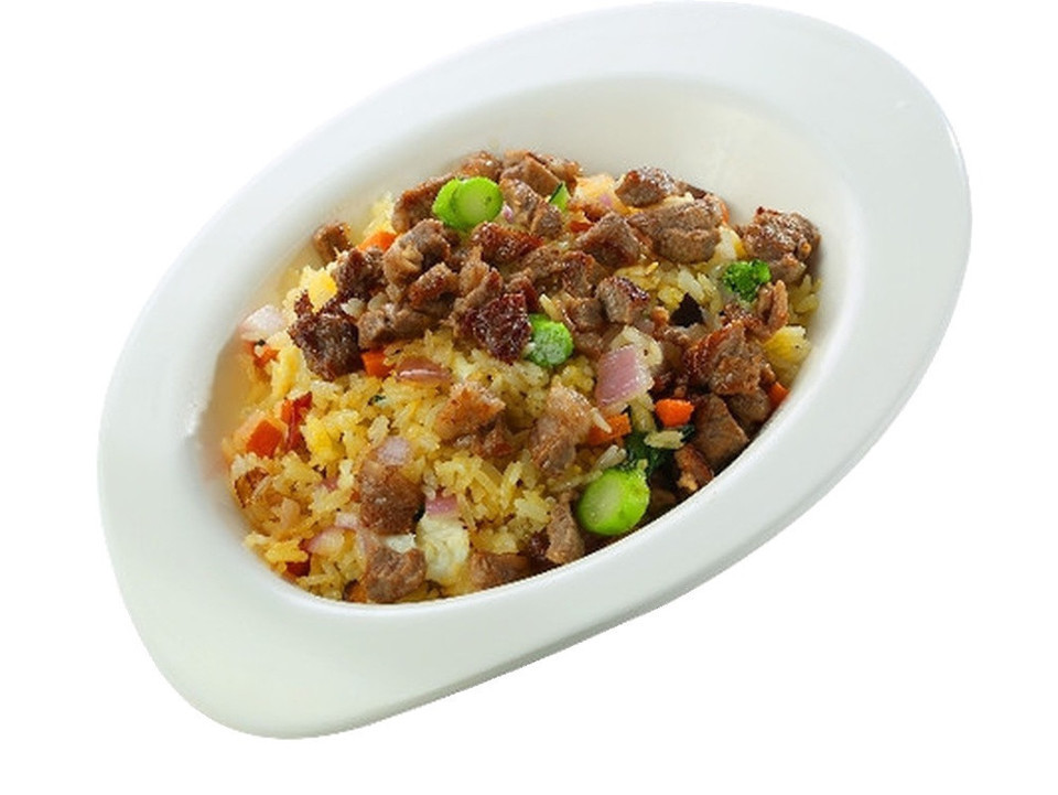 雪花牛肉炒饭图片