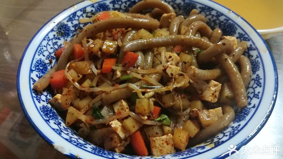 荞面干拌搓搓图片