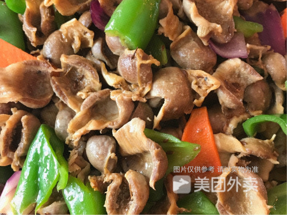 炒鸡小肚图片