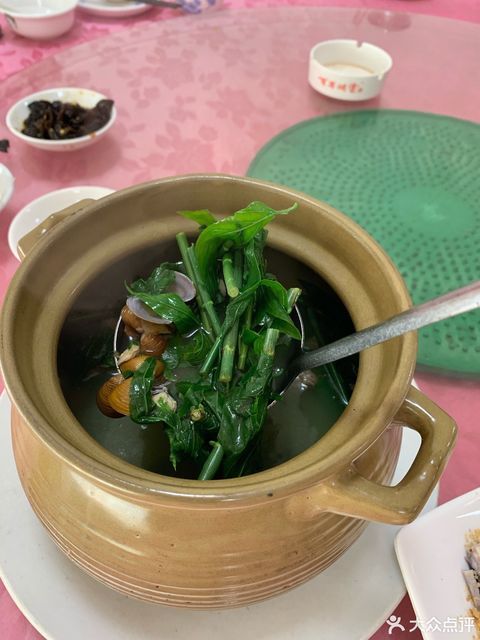 黄沙蚬煲黄儿菜图片