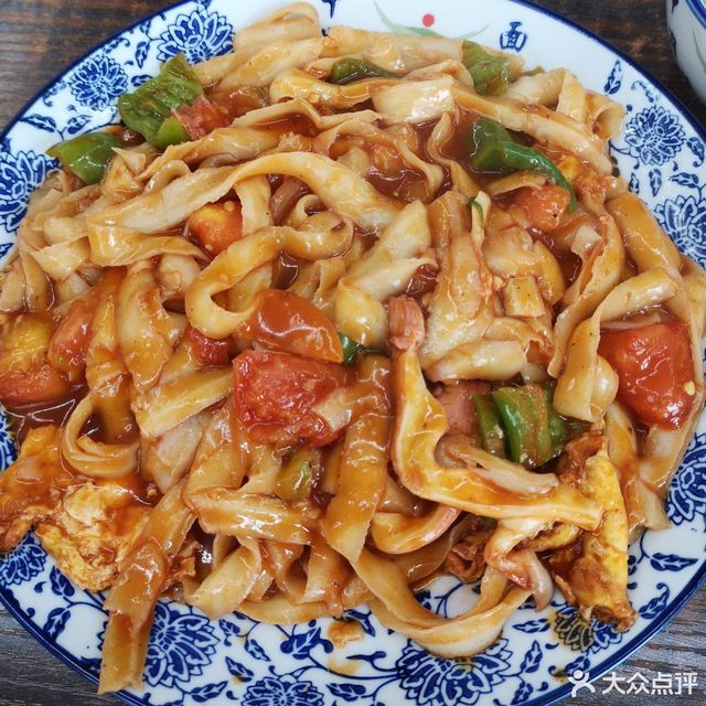 鸡蛋炒刀削图片