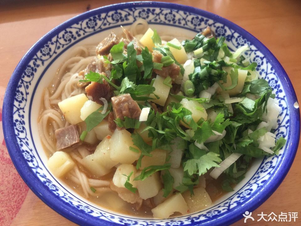 老婆风干羊肉剁荞面