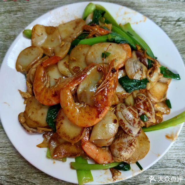 海鲜炒年糕图片