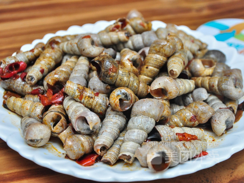 老友炒长尾螺图片
