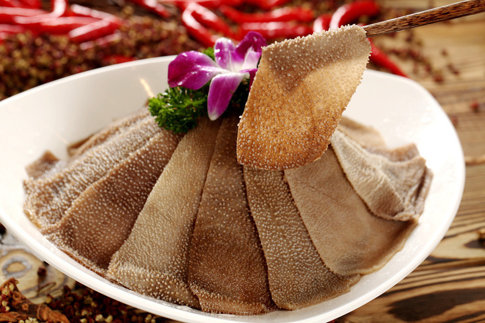 极品脆毛肚图片