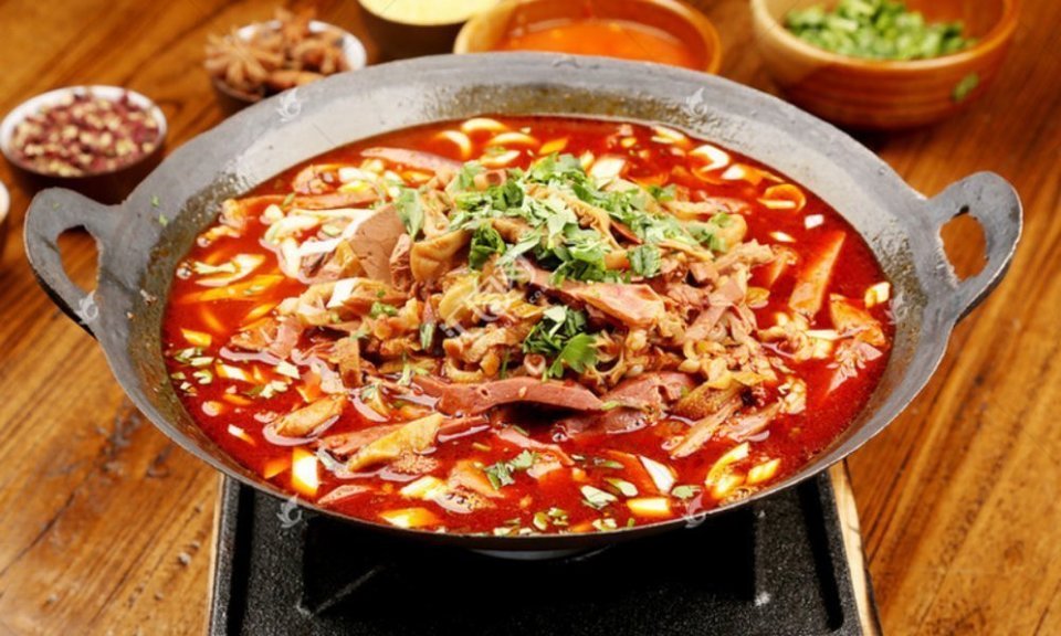 大同红汤羊杂绘粉图片