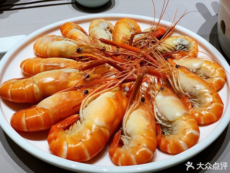 白灼罗氏虾图片