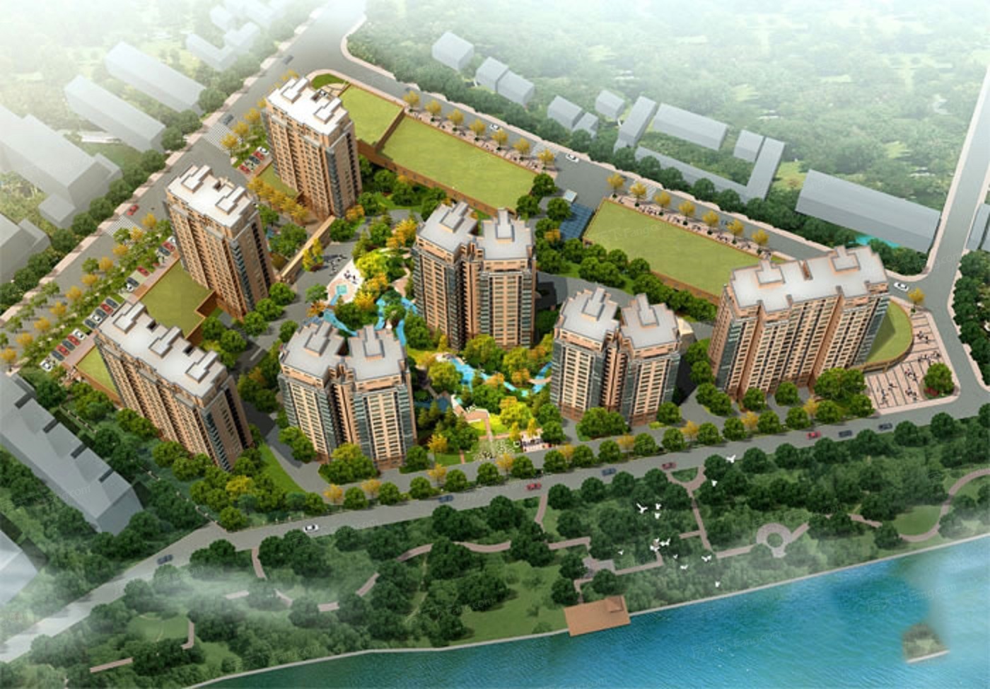 怎么走,在哪,在哪里,在哪儿):盐城市建湖县滨湖花园附近电话:御景尊园