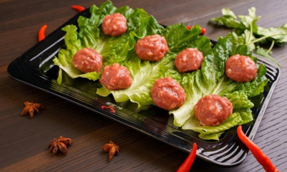 现打生牛丸图片