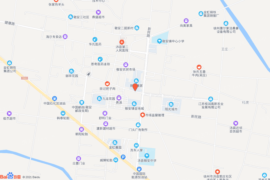 沛县敬安镇地图图片