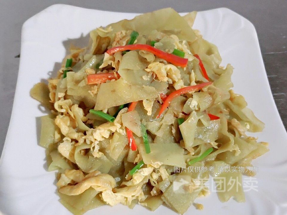 绿豆皮炒鸡蛋图片