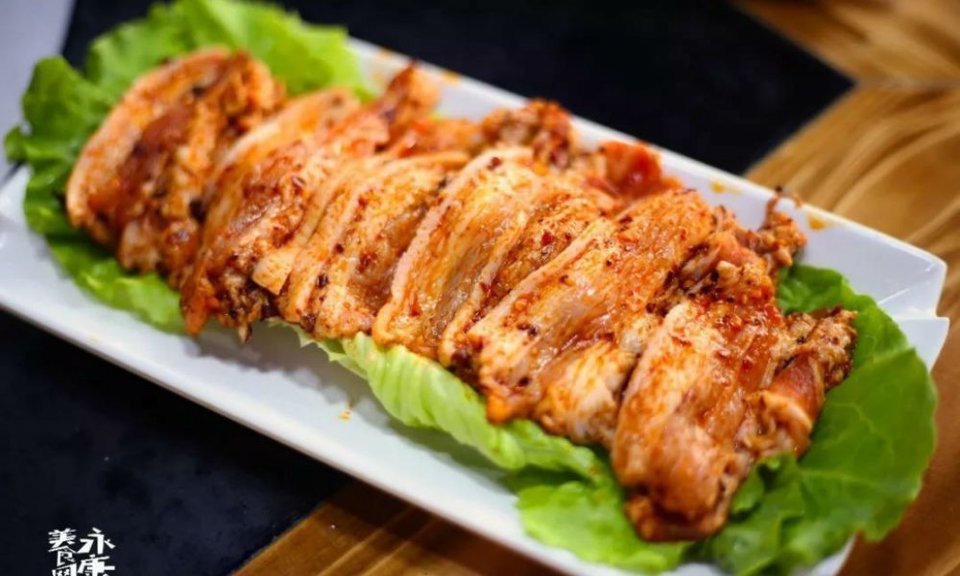 精品生菜五花肉图片