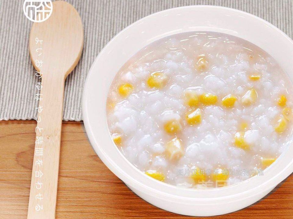 玉米奶香白米粥图片