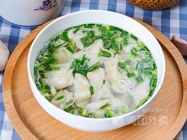 荠菜鲜肉大馄饨图片