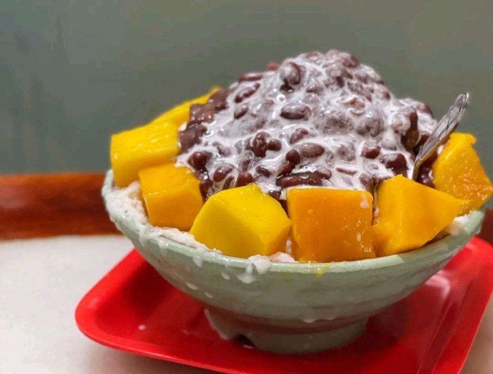 红豆芒果刨冰图片