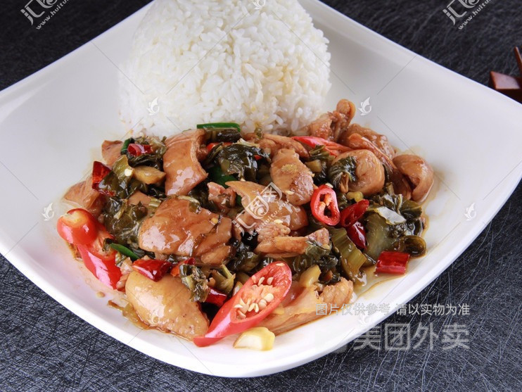 酸菜大肠饭图片