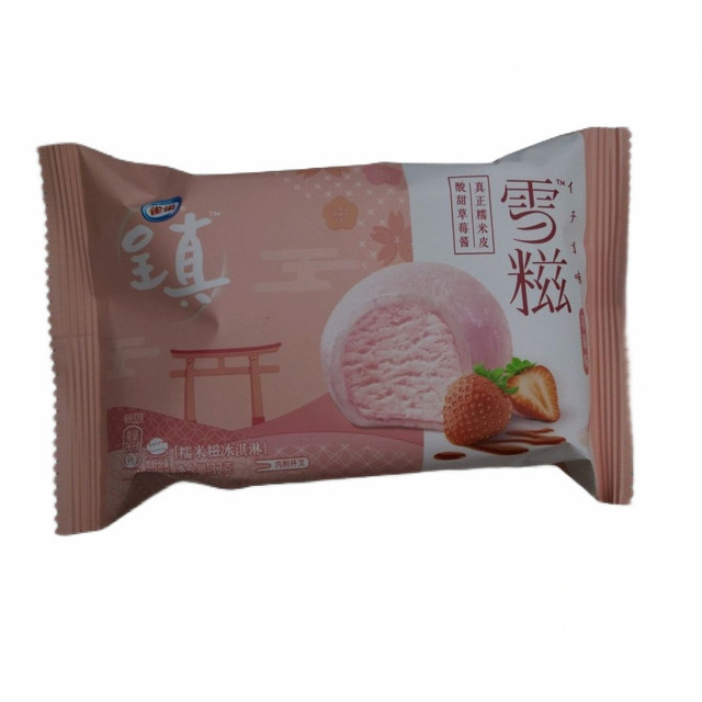 雀巢雪糍草莓味冰淇淋图片