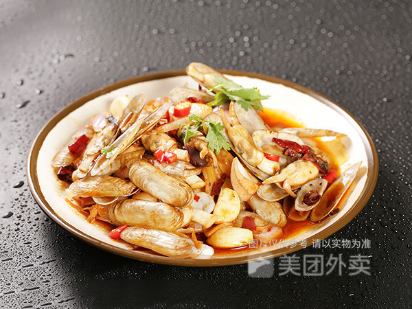 捞汁蛏子图片