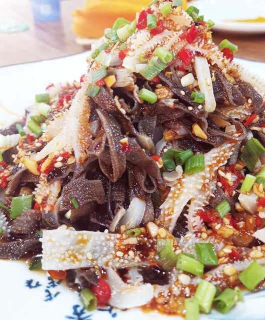 捞汁牛百叶图片