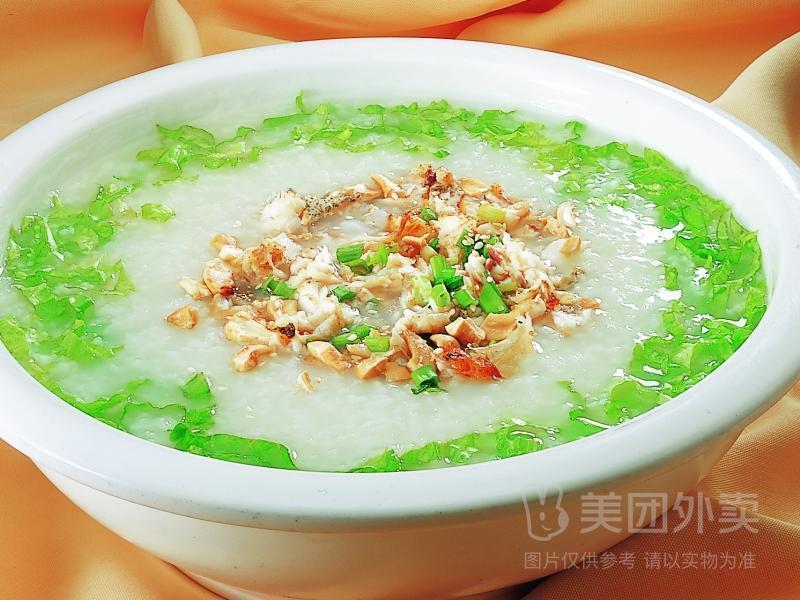车螺芥菜粥图片