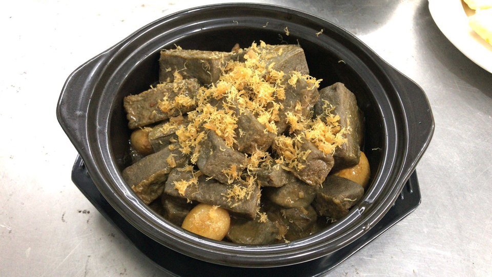 手磨乌豆腐图片