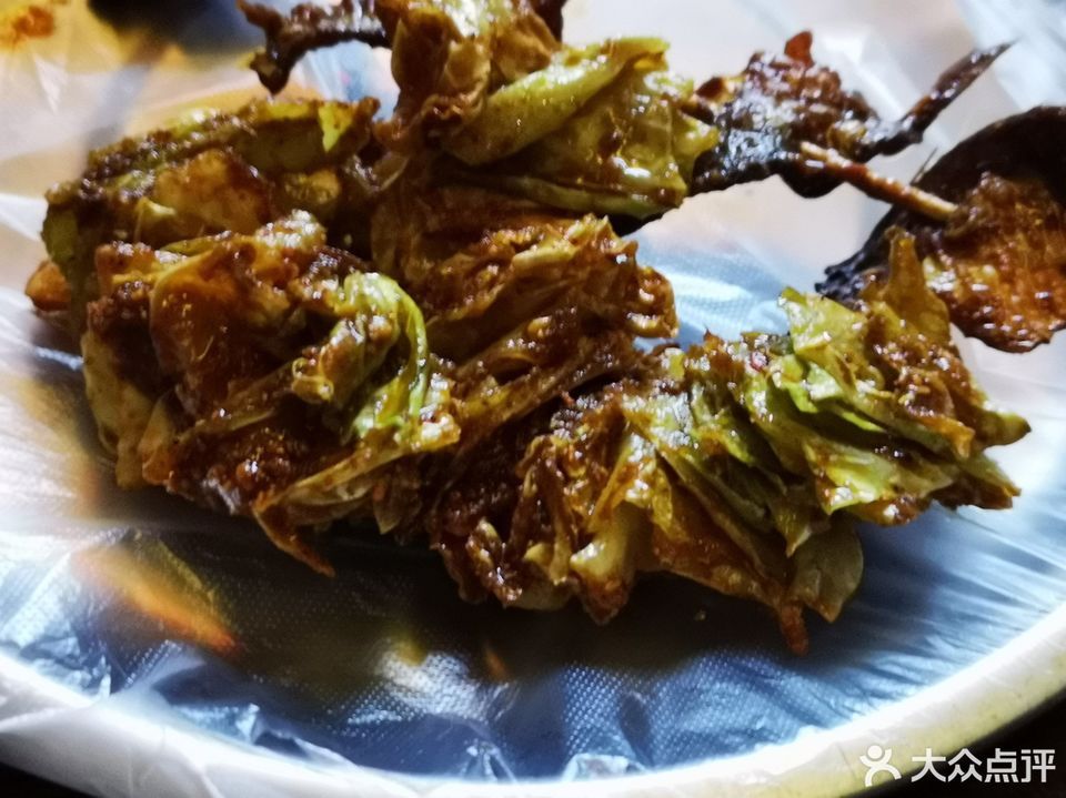 炸包菜图片
