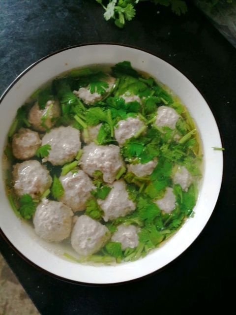 手工丸子汤图片