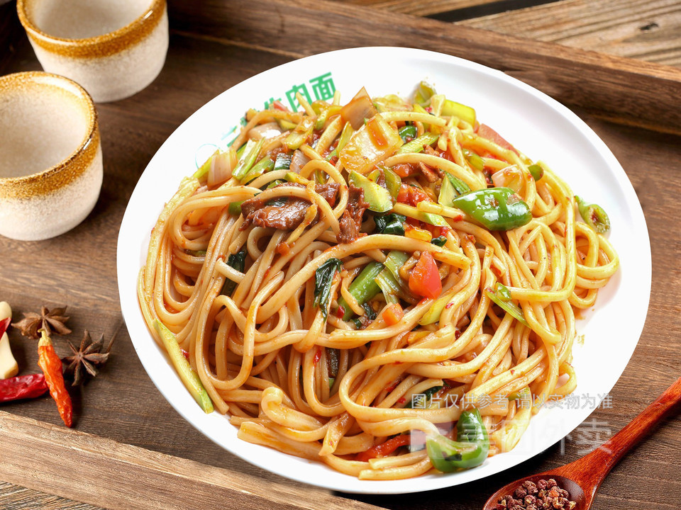 二节子炒面图片