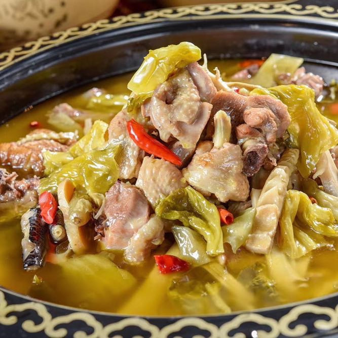 老坛子酸菜竹笋鸡(华阳店)图片