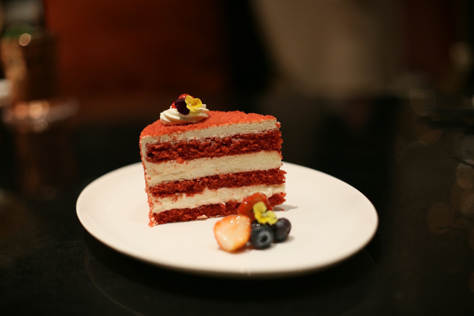 红丝绒蛋糕图片