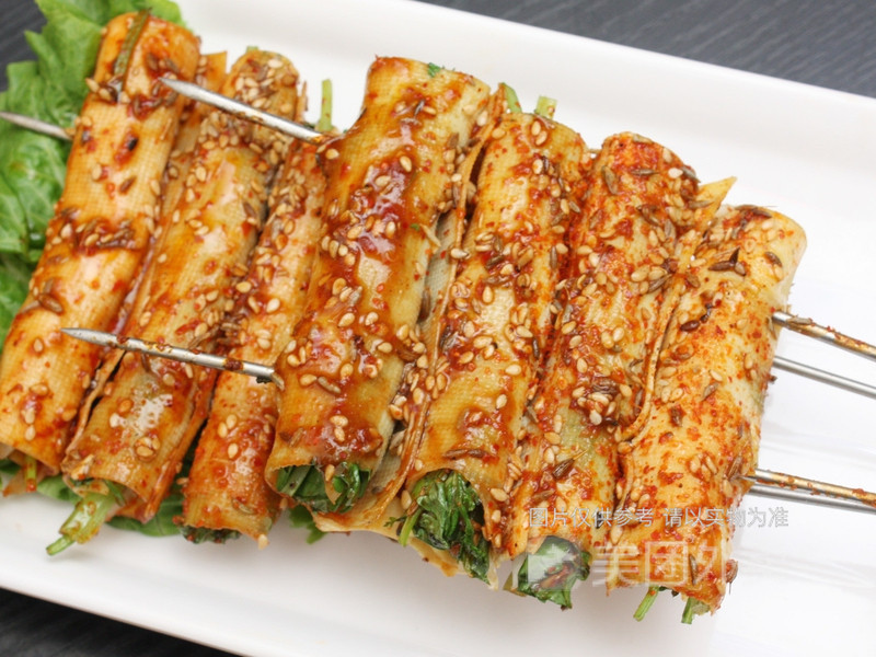干豆腐卷香菜图片