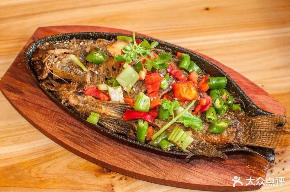 铁板罗非鱼图片