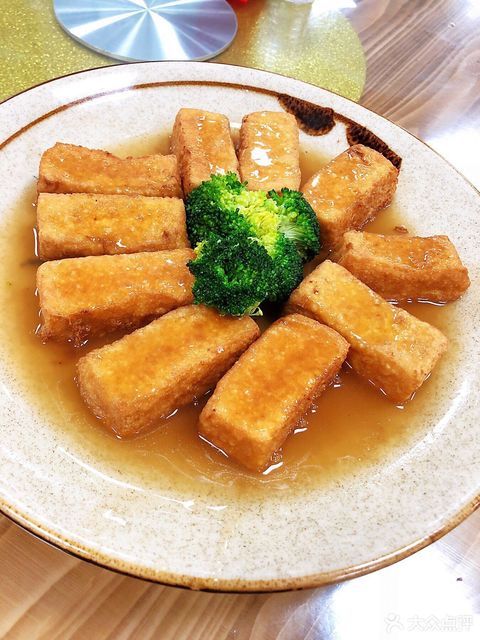 香煎九龍黃豆腐圖片