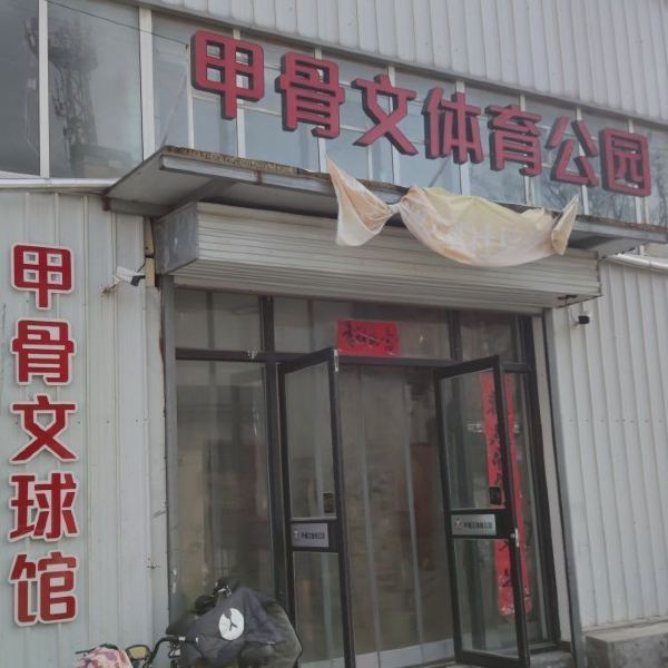 大院子里面有卖车的,修车的,汽车检测的,体育公园只是一个小小的门头