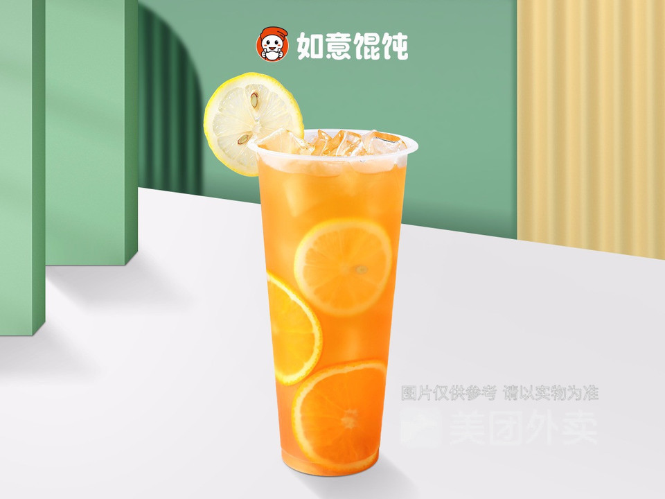 鲜橙柠檬茶图片