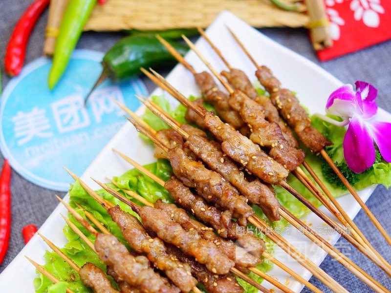 猪肉串图片