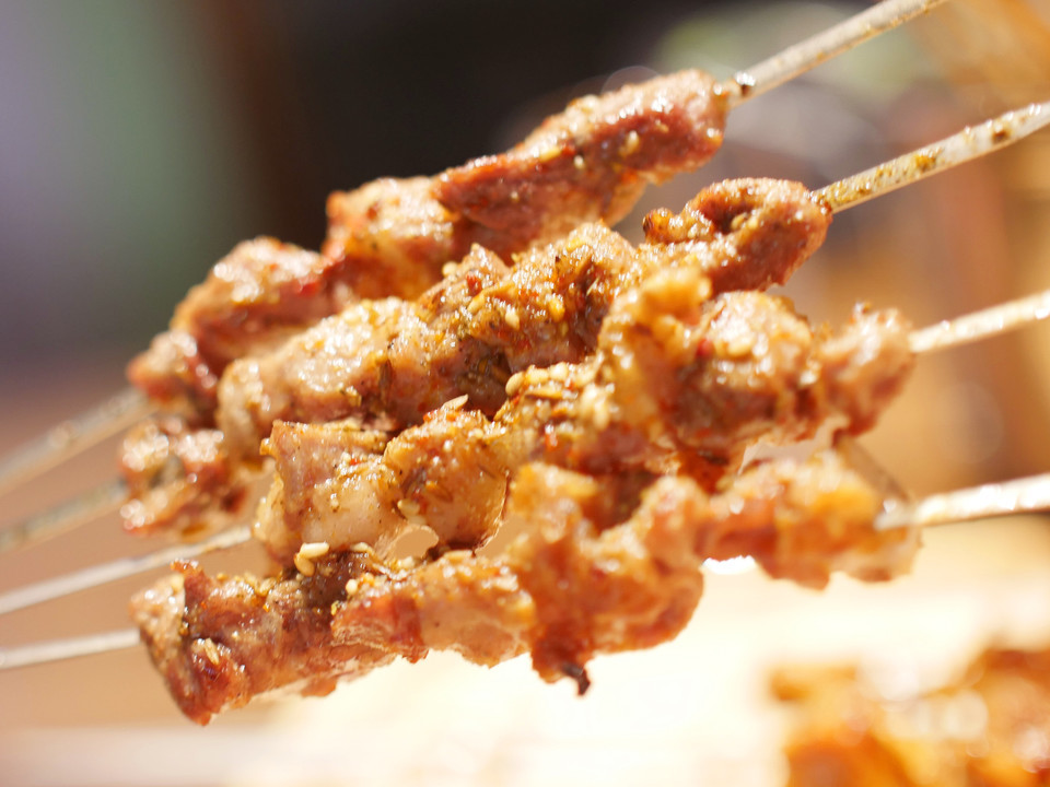 碳烤羊肉串图片