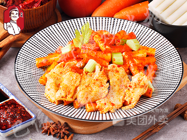 酱香鸡肉炒年糕图片