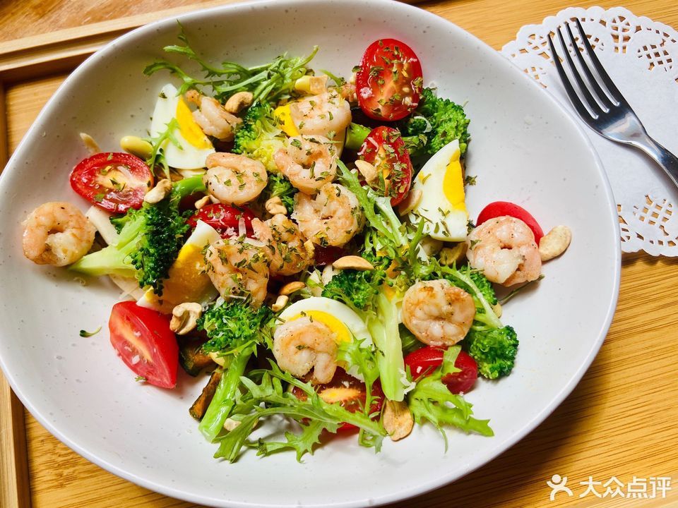 虾仁南瓜沙拉图片