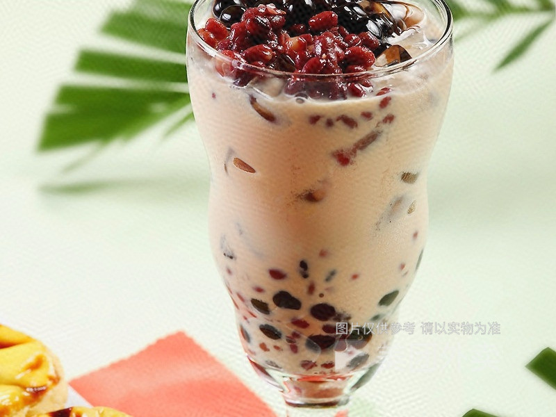 红豆奶茶图片