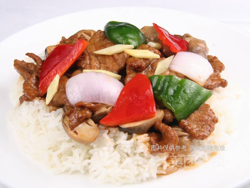 鲜菇牛肉饭图片