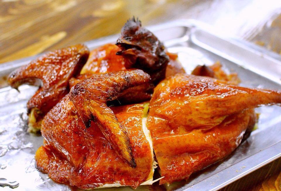 大岗仙庙烧鸡图片