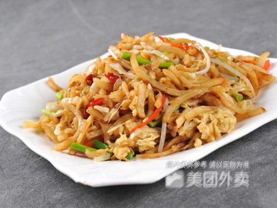 鸡蛋炒闷饼图片