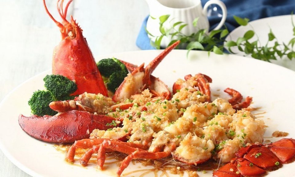 蒜蓉粉丝蒸波斯顿龙虾图片
