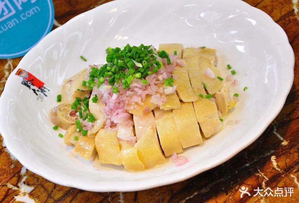 香葱油淋鸡图片