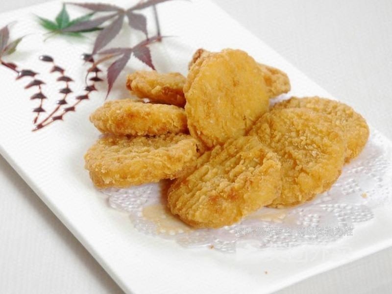 玉米可乐饼图片