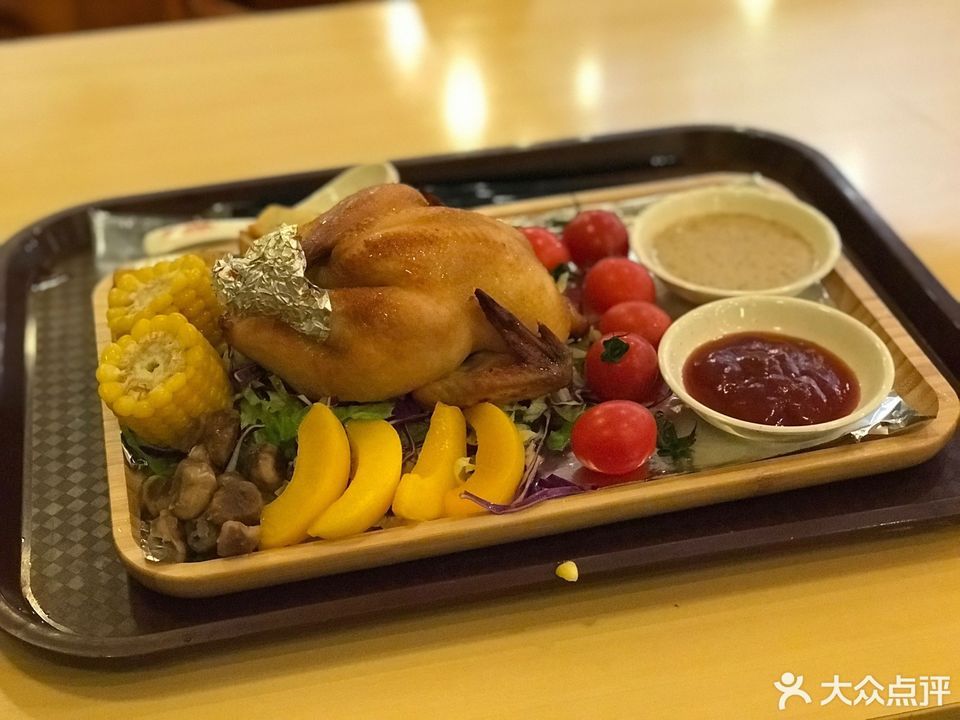 圣诞烤鸡套餐图片