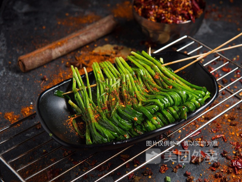 韭菜烤串图片