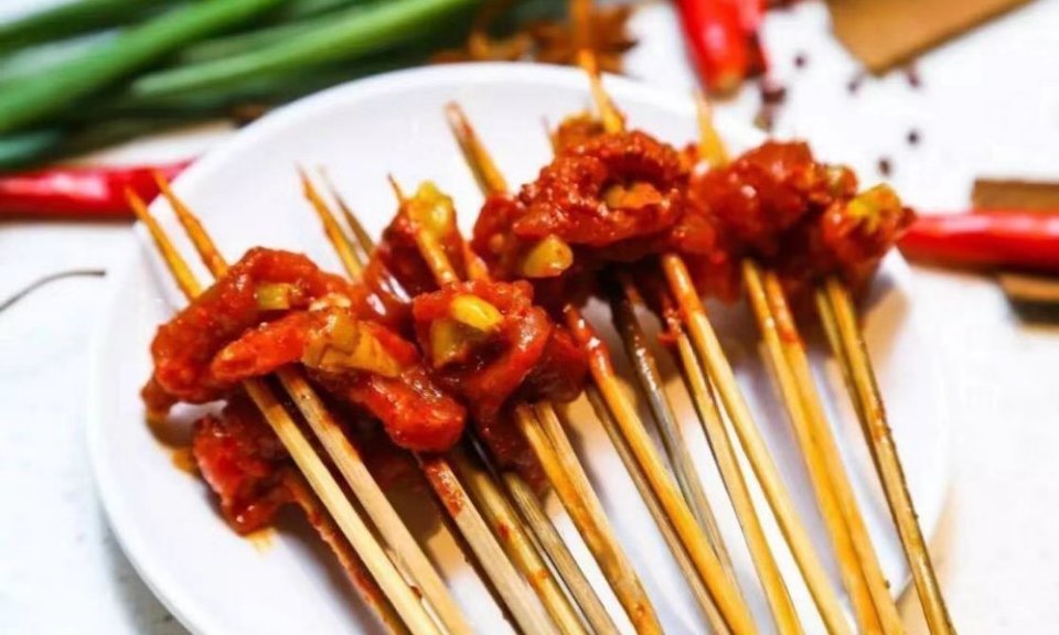 野山椒牛肉串图片