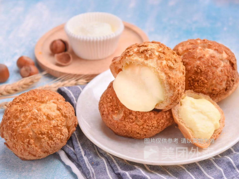 原味香草泡芙图片